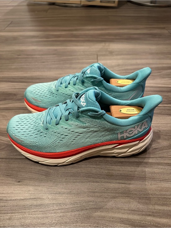 Hoka One One Other - Hoka One One Mint Teal Running Shoes with Coral Accent